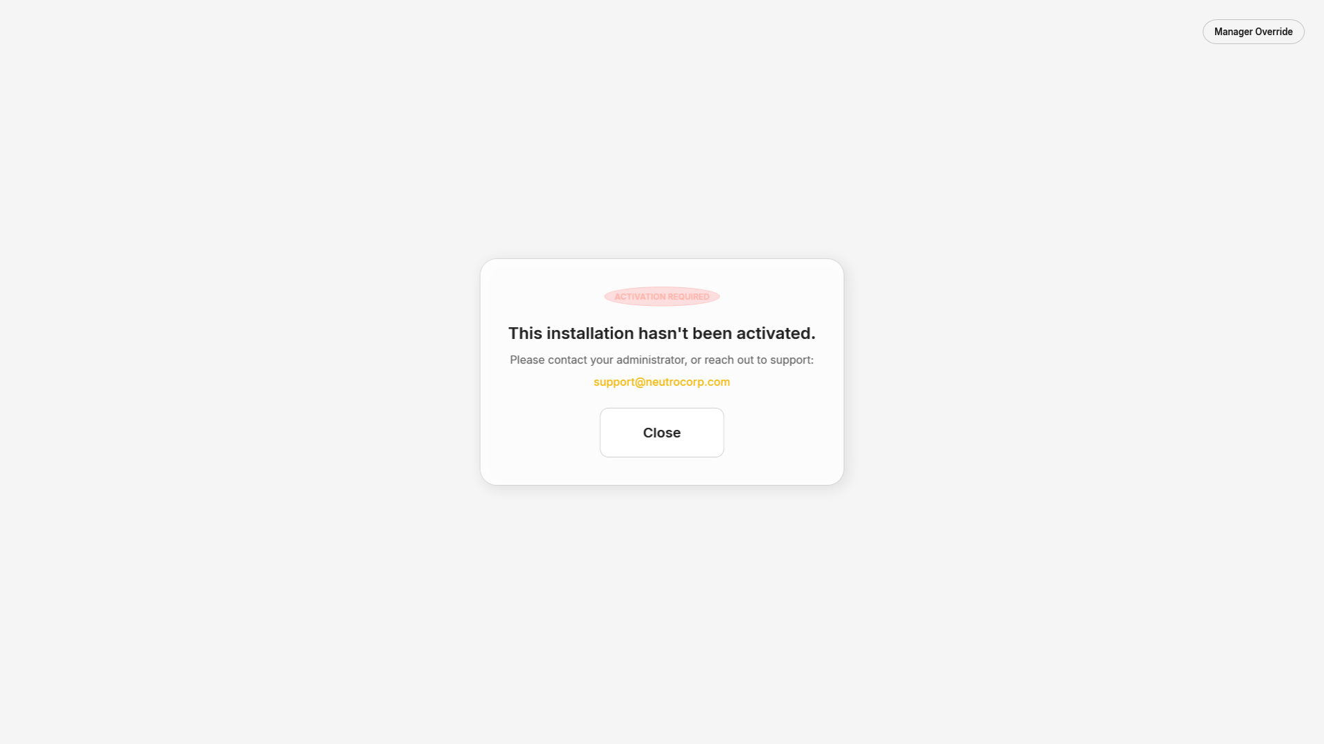 Lock screen showing ACTIVATION REQUIRED